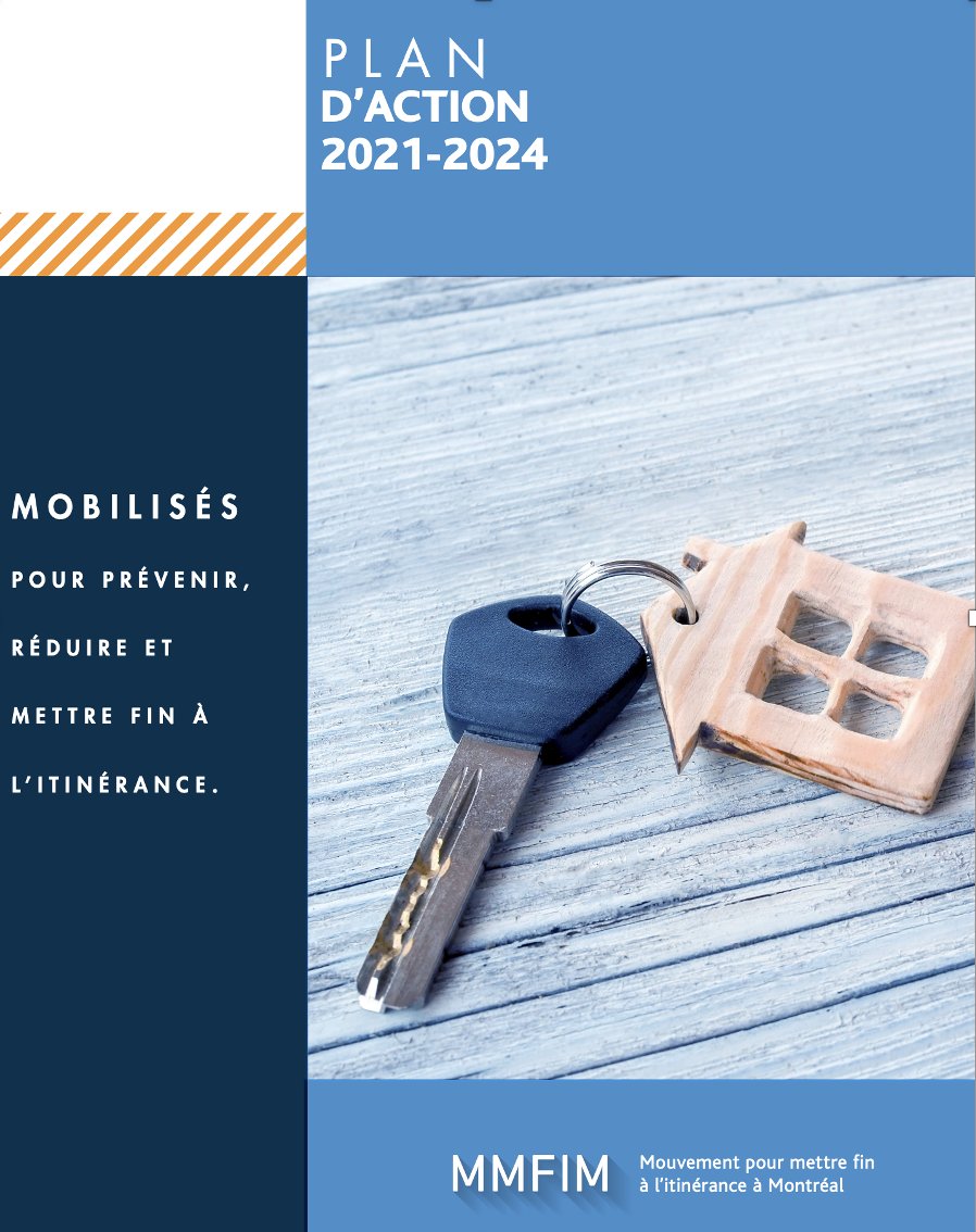 Le MMFIM présente son plan d’action 2021-2024 qui propose 9 actions prioritaires pour prévenir, réduire et contrer l’itinérance à Montréal.

👉 Pour consulter le plan d’action : mmfim.ca/wp-content/upl…