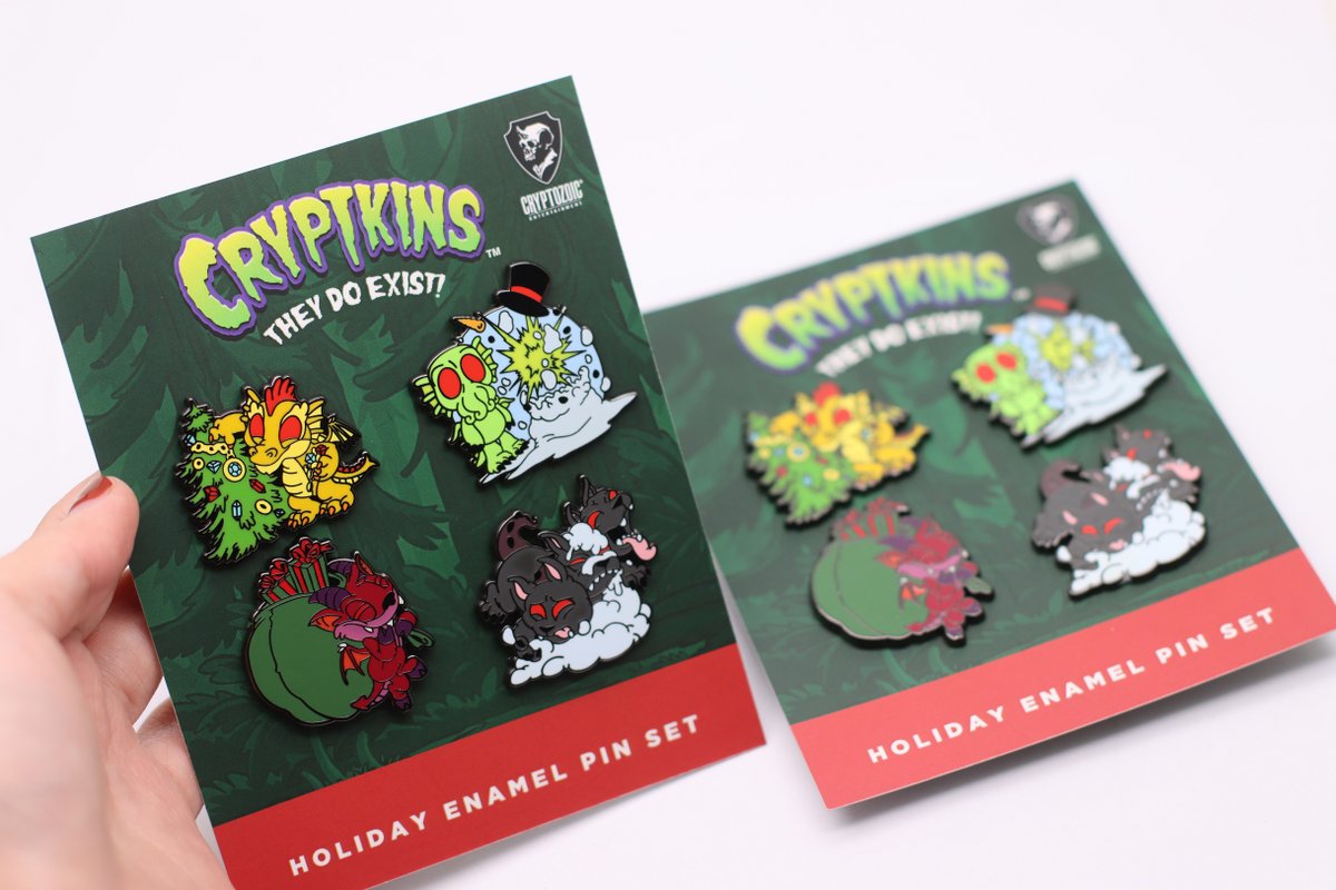 It's a holiday miracle! Our Cryptkins Holiday Pins arrived early, so we have started shipping out preorders. Order them TODAY to get them in time for all your festive celebrations!
bit.ly/CryptkinsHolid…