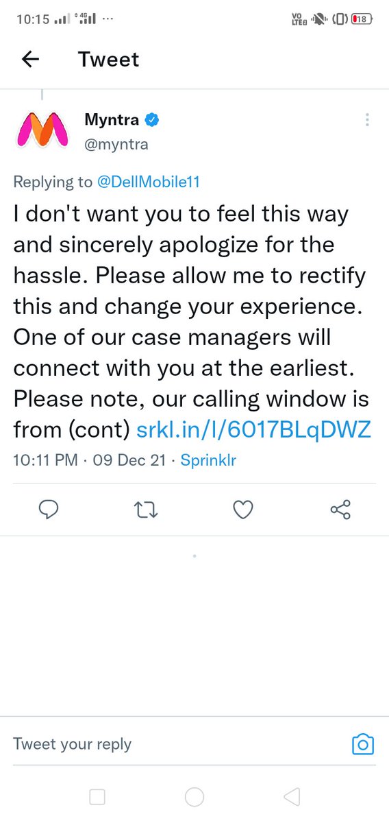 DellMobile11's tweet photo. I want my account should be un block right now @myntra https://t.co/19SAIw1aCr