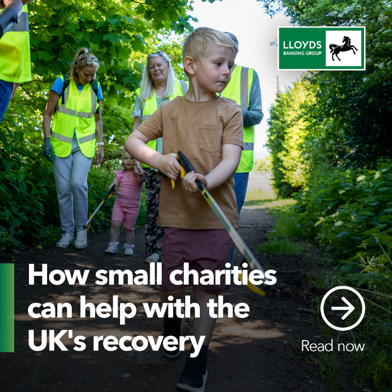 LBGplc's tweet photo. Small charities helped the UK survive the pandemic, now they have a vital role to play in its recovery.
#HelpingBritainRecover