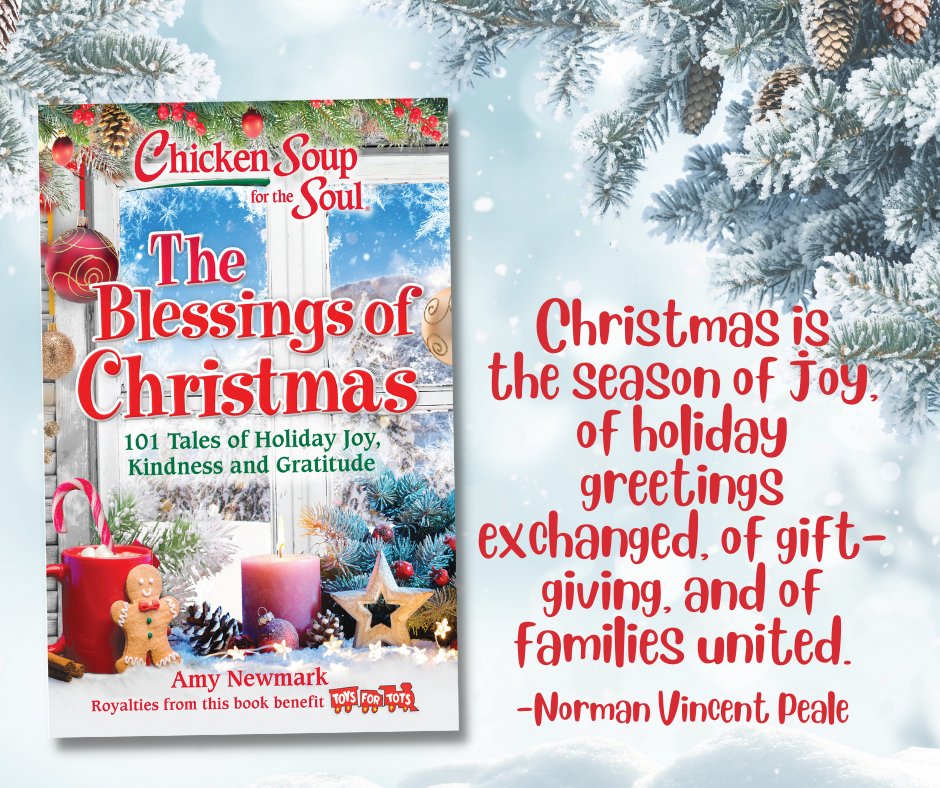 ToysForTots_USA's tweet photo. Find the blessings of the season in the latest from @ChickenSoupSoul, CSS: The Blessings of Christmas. We’re so thrilled that royalties support Toys for Tots!

Be sure to follow @ChickenSoupSoul and @amynewmark for more!

#CSSTheBlessingsofChristmas #toysfortots https://t.co/RFICHqVAPf