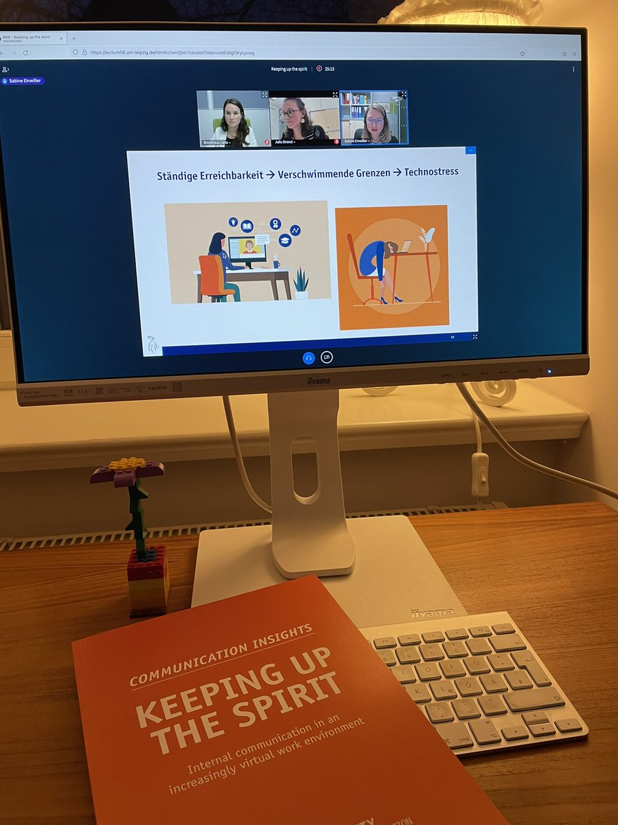 „Keeping up the spirit“ - das ist wahrscheinlich die größte Herausforderungen der #internenKommunikation in Zeiten virtueller Zusammenarbeit. Sabine Einwiller&amp;Julia Stranzl von @AGUK_News stellten gerade die Ergebnisse ihrer neuen Studie vor.