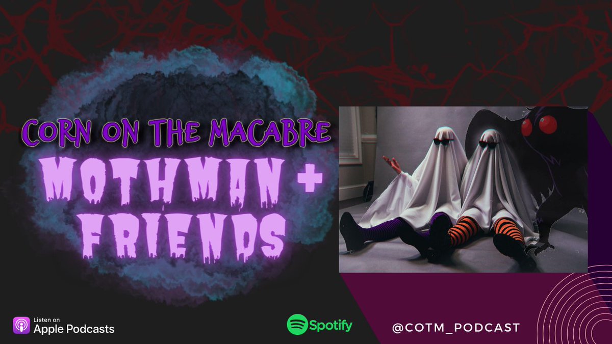 Everyone just needs a friend! Join us tonight at 8pm EST for a new episode of @CotM_Podcast! Join @TheTigerWizard, Hunter, & guest David Gossett as they tell us all we ever wanted to know about Mothman, along with other cryptid facts & stories! 🦋➡️youtu.be/5BkYqO3ab2U