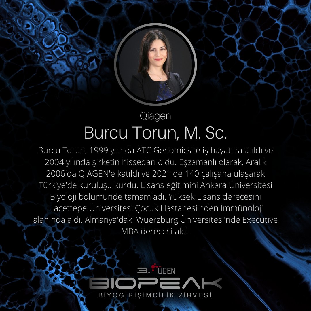 iugenetics's tweet photo. Burcu Torun, Yunus Emre Aktaş, Berfuğ Yaren Karaharman, Philipp E. Geyer 11 Aralık Cumartesi günü 3. BioPeak etkinliğimizde bizlerle olacak! https://t.co/jfYh6qN6E7