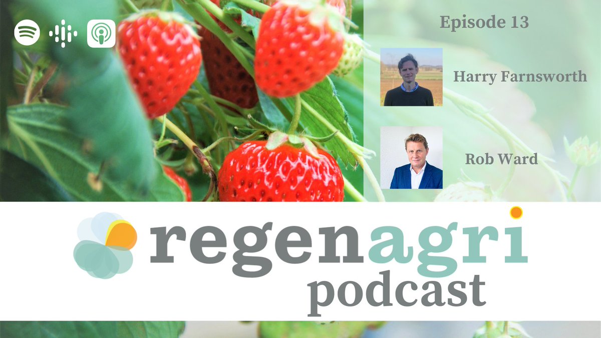 Have you heard the latest #regenagri podcast episode? 
<a href="/hcfarns/">Harry Farnsworth</a> speaks to <a href="/1robward/">Rob Ward</a> about how #agritech can support a transition to regenerative food systems. Listen here: bit.ly/3lOR5SX