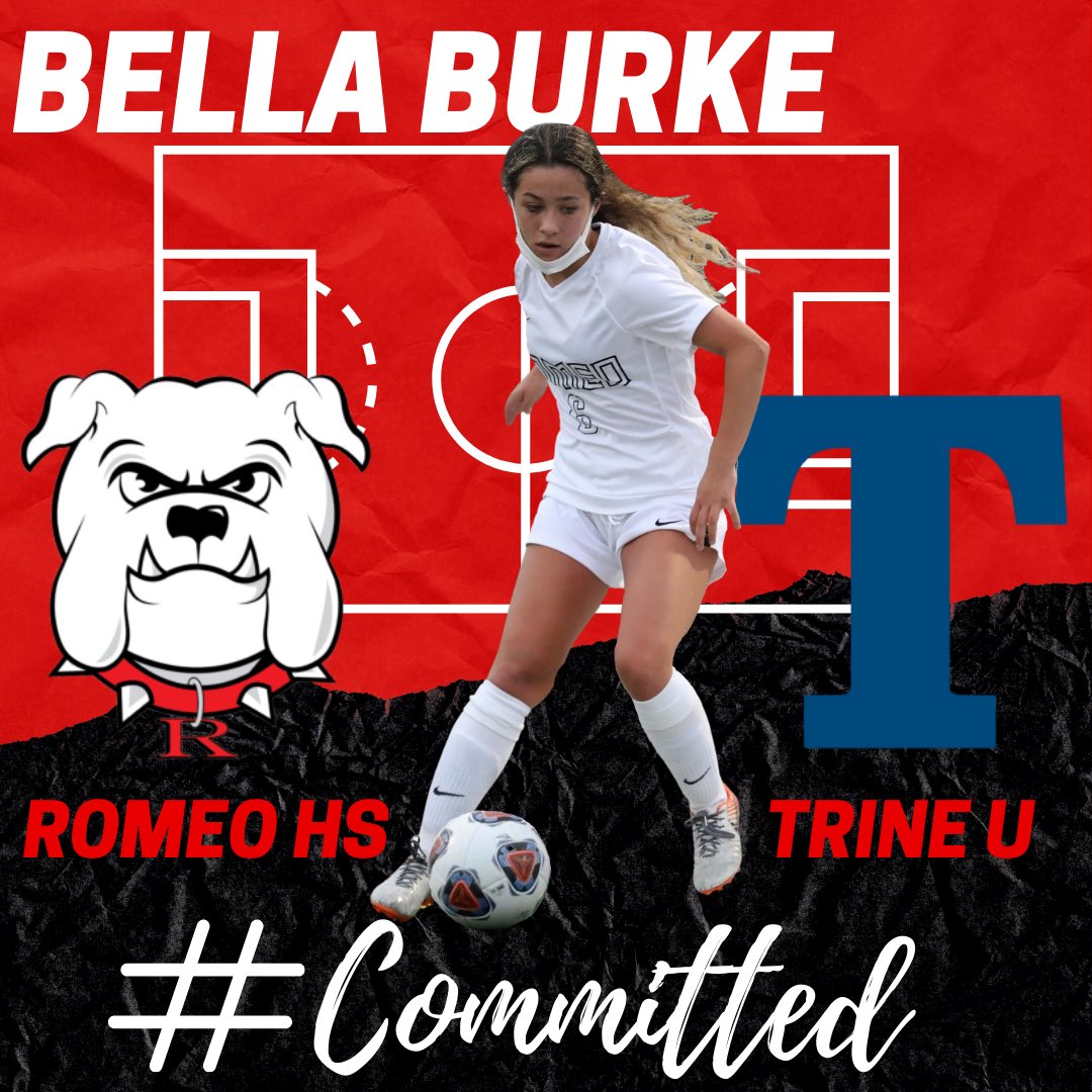 Major Annoucment Alert!! 

Bella Burke commits to <a href="/TrineWSoccer/">Trine Women's Soccer</a> 
We couldn’t be more proud of the player you’ve become and can’t wait to see your success at the next level!!
<a href="/MIPrepZone/">MIPrepZone</a> @MISoccerCentral