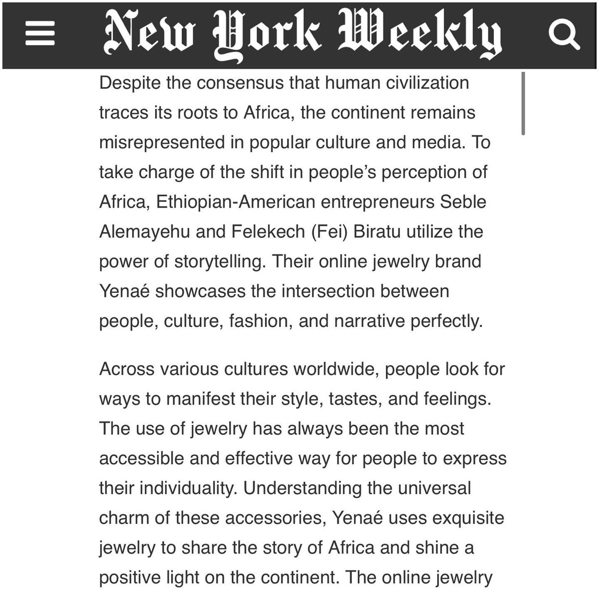 Often the biggest ideas have small beginnings. For us, a conversation over coffee marked the inception of Yenaé. A journey we embarked on with unknowns, roadblocks &amp; doubt! As <a href="/Luvvie/">Lamsuk Dhar</a> puts it, KEEP GOING! The plans that are for you are on the other side of fear, doubt &amp; mystery.