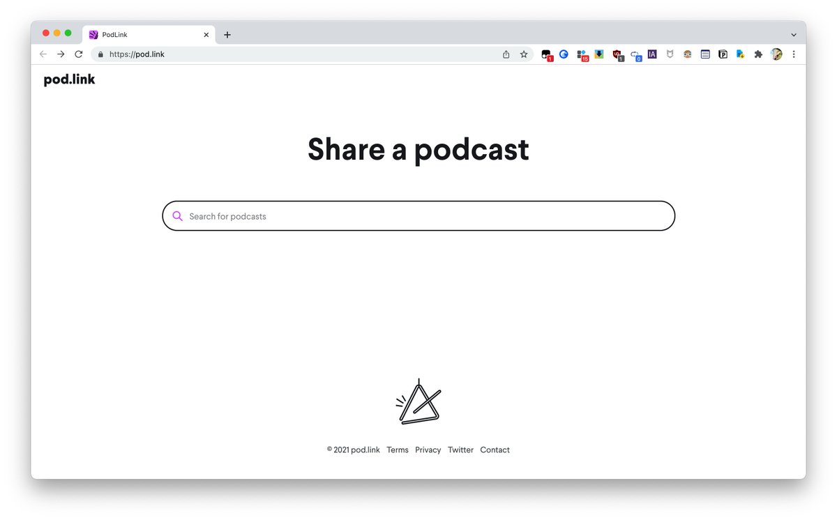 Honghao_Peng's tweet image. pod.link ：寻找一个播客节目在不同平台上的链接🔗

pod.link

下图 2 以梁文道的「八分」为例，可以找到这个播客节目在多个平台或 App 上的链接，点击图标可以跳转到对应的平台

#播客