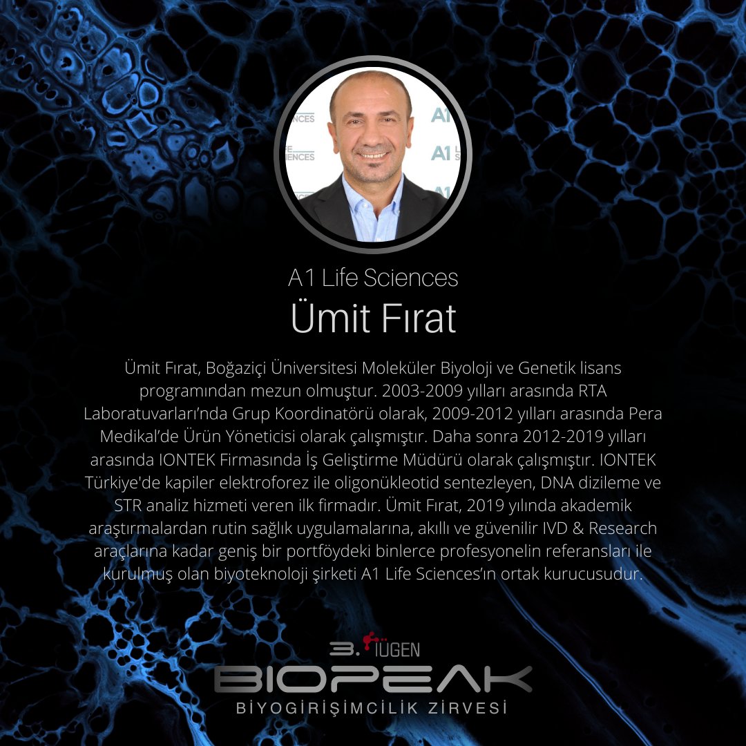 iugenetics's tweet photo. Ümit Fırat, Orkun Pinar ve Abdulkadir Oduncu 12 Aralık Pazar günü 3. BioPeak etkinliğimizde bizlerle olacak! https://t.co/bz1Tr55aYv