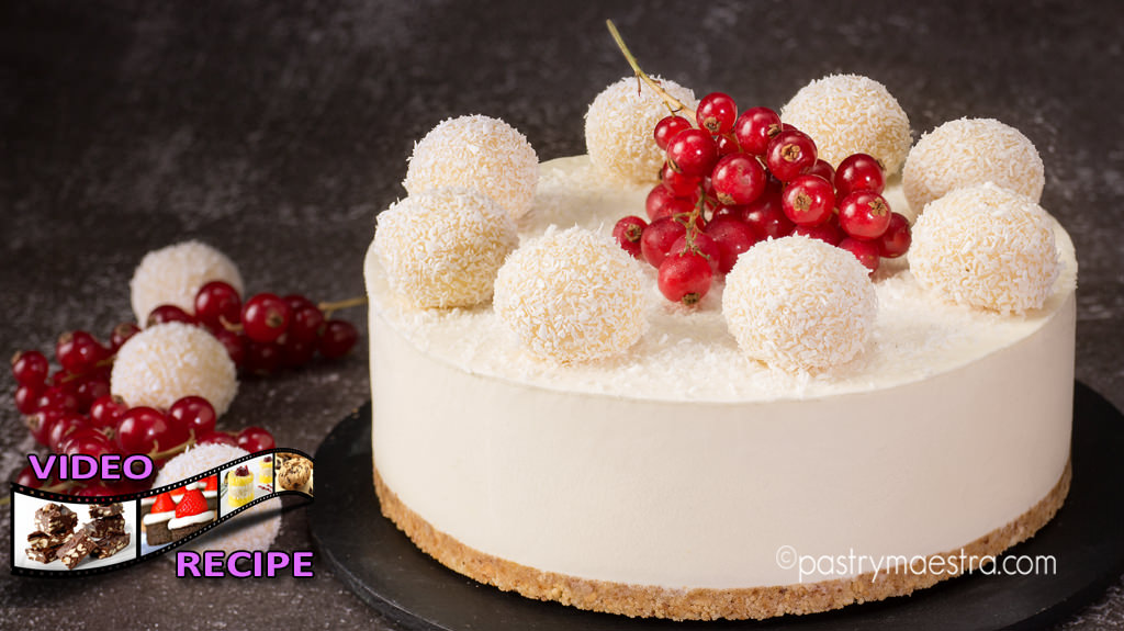 PastryMaestra's tweet photo. New video! 🥥
No-Bake Coconut Cheesecake - simple, delicious and extra creamy! 
The link to the recipe is in the video description!
https://t.co/1eYWUQbB55
#coconutcheesecake #pastrymaestra #sweetnessishappines https://t.co/onRpS83fTs