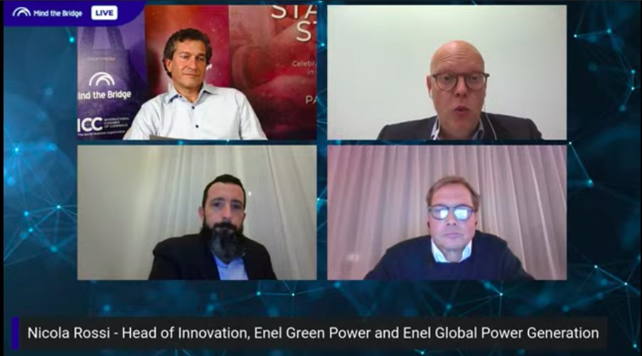 MindTheBridge's tweet photo. “We want #startups grow with us and operate in a much wider environment we can offer. The value is not having an exclusive relation with them"
→ @nicolarossi_74 @enelgreenpower cc @EnelGroup #SSUMMIT21 #Paris #openinnovation @mmarinucci
🔴📹 https://t.co/J1yNWtW4CA https://t.co/f7EeFknAPN
