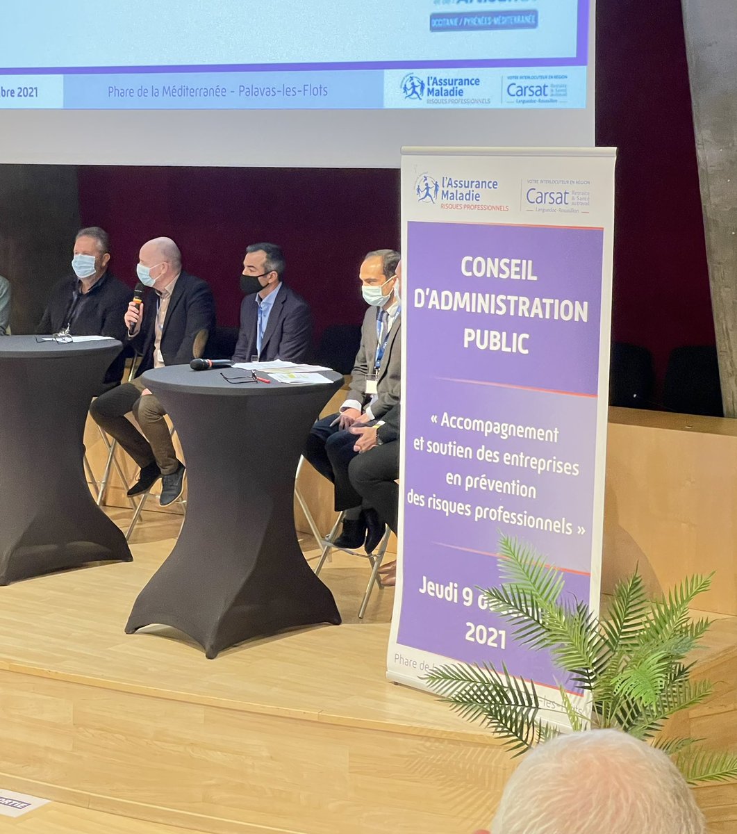 misscarrasc's tweet photo. Présents pour @MutGrandSud à #Palavas au CA public de la @CarsatLR pour témoigner des résultats du partenariat sur l’accompagnement et soutien en prévention des risques professionnels. https://t.co/IpAHSDau1k