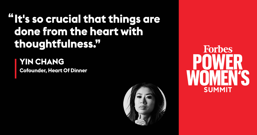 It's "crucial" that@yin_i_am does things "from the heart".

Register to see more of the LIVE #ForbesWomen Summit here: trib.al/FWEWGWG