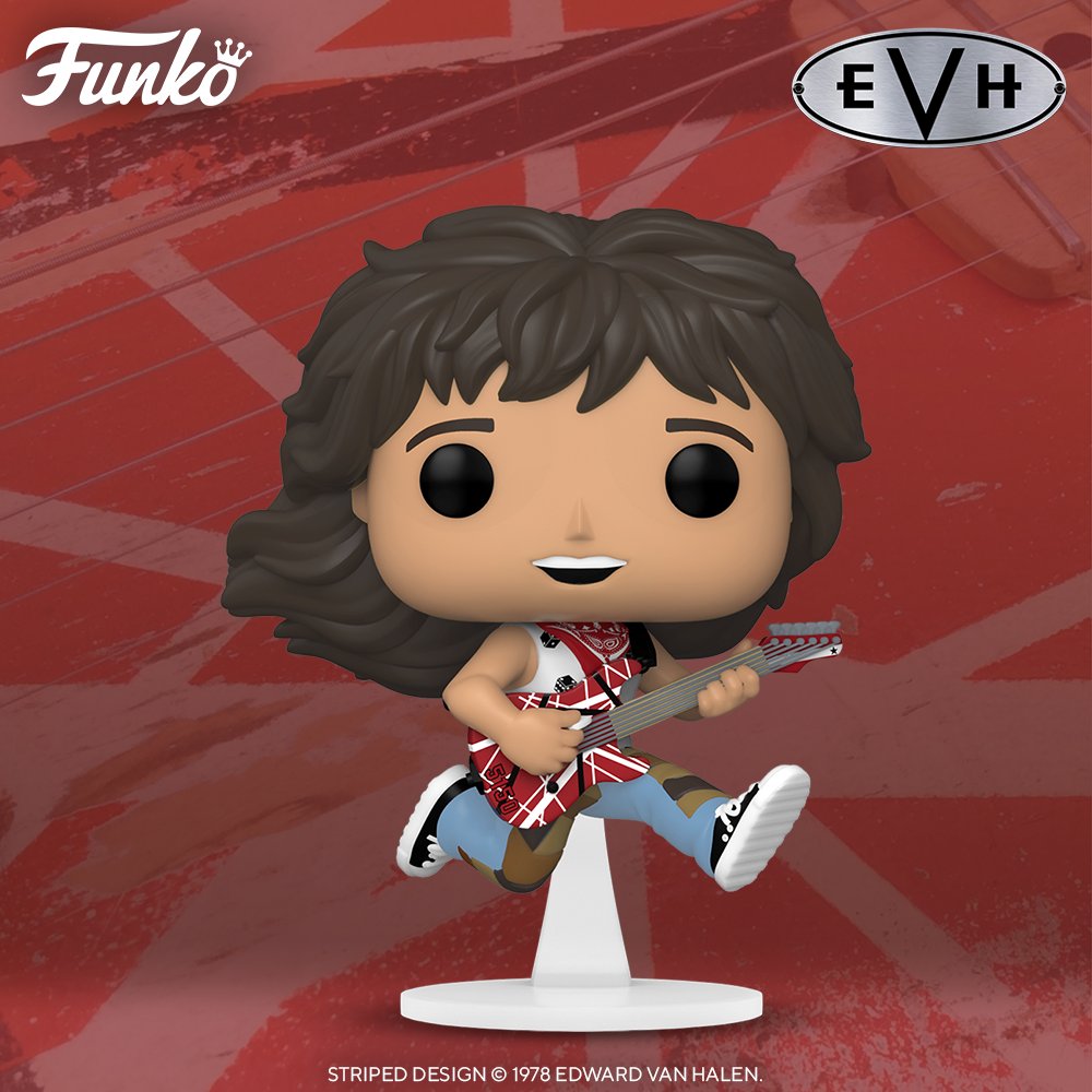 Funko's tweet photo. Coming soon: Pop! Rocks – Eddie Van Halen w/Guitar. Pre-order today for your collection. https://t.co/OkcK2voGv3 #Funko https://t.co/wcm9Ts33O2