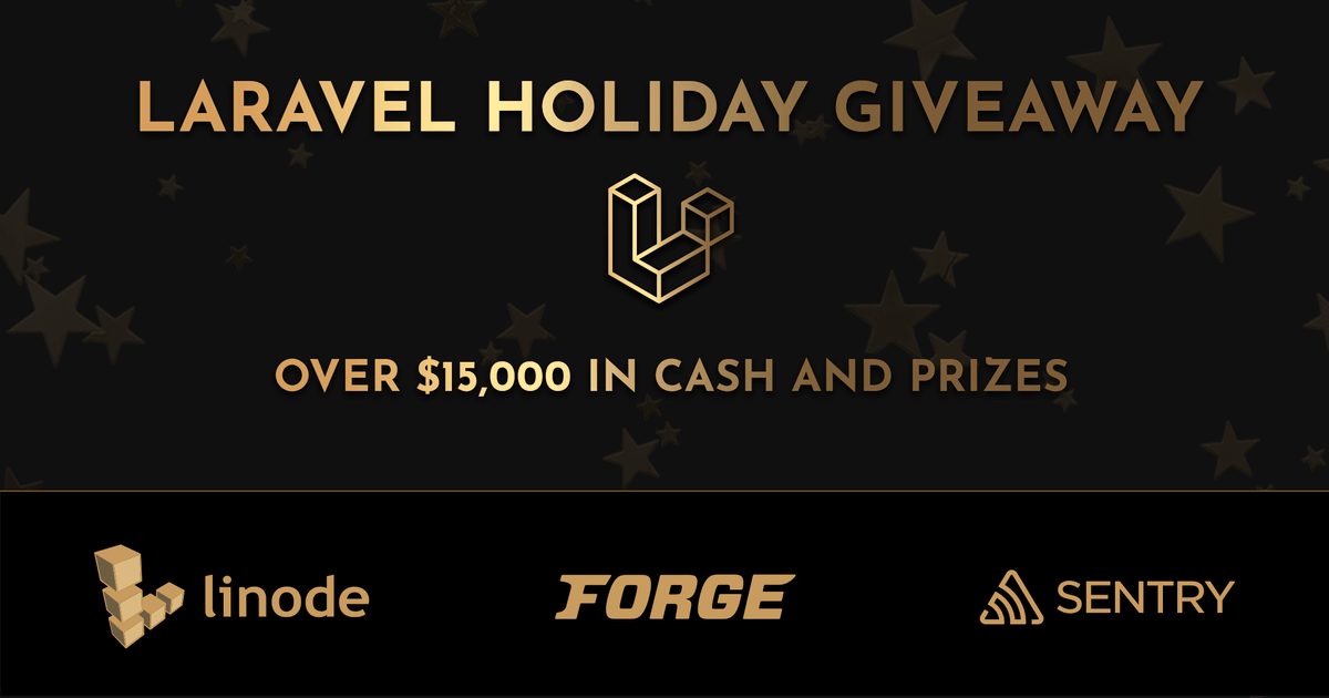 Laravelgiveaway's tweet photo. Day 4 is here! Sponsored by @reinink. RT for a chance to win one of 2 Shopping vouchers. Sign up &amp; play your tickets at https://t.co/H3BsWFp43V for even more prizes daily including a PS5 Console, $2,800  @getsentry swag, @linode credits and more! https://t.co/Zre06OCMqY