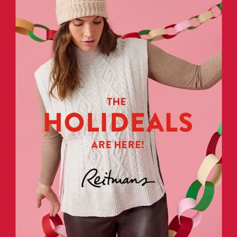 🎁 Say hello to <a href="/Reitmans/">Reitmans</a> Holideals! Unwrap their best offers &amp; start your holiday shopping now! New deals every day!

#Reitmans #ReitmansReallyYou
