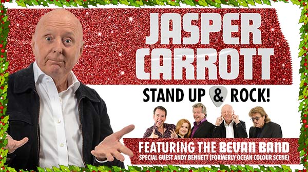 All sorted for Christmas? Thought not. How about tickets for a great laugh, fantastic music and a cracking night at Stand Up &amp; Rock.  All the dates are here jaspercarrott.com/tour-dates/. That was easy, wasn’t it!