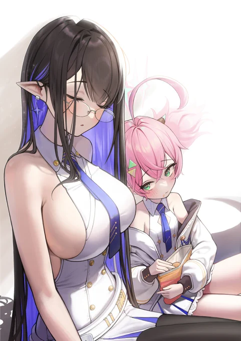 リン &amp; モモカ
#ブルアカ 