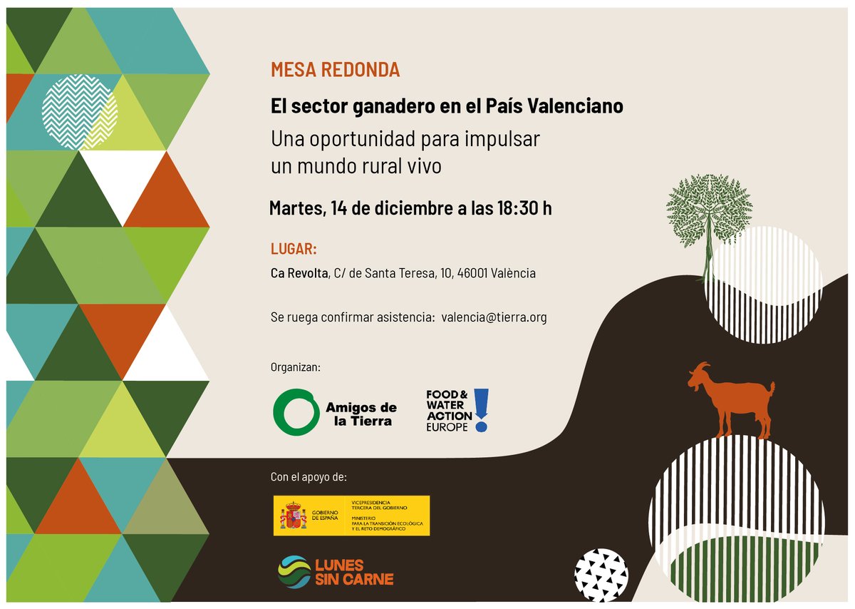 El dimarts presentem informe sobre ramaderia al País Valencià a <a href="/ca_revolta/">Ca Revolta</a>! Parlarem sobre #sobiraniaalimentària, #ramaderiaindustrial i com la #ramaderiaextensiva i la #agroecologia ens trauran dels problemes que crea el sistema alimentari actual. No us ho perdeu!