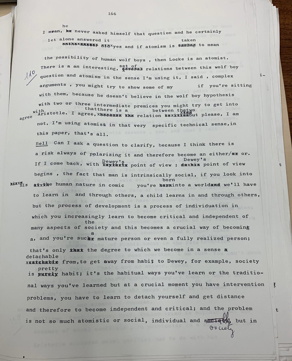 daniel_dsj2110's tweet image. More on Judith Shklar and Charles Taylor’s showdown in 1976 (partial transcript of conference discussion session):