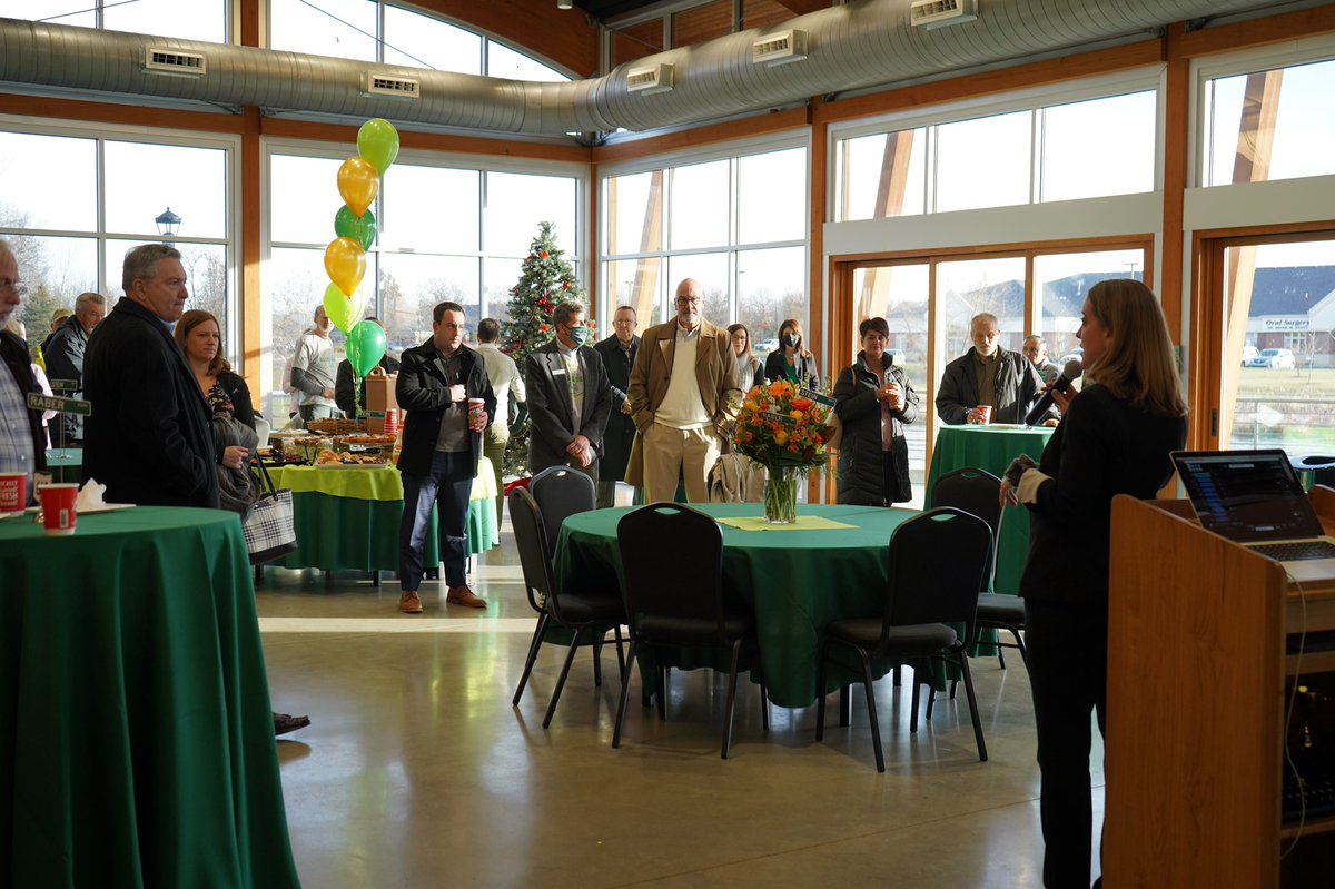 RickRebadow's tweet photo. #businessleaders #communityleadership @cityofgreen @CAKairport recently gathered to acknowledge/creatively celebrate the successful completion of the Massillon Road North Corridor Project. @CAM_Incorp values these types of #publicprivatepartnerships https://t.co/WSKmBUkqA8