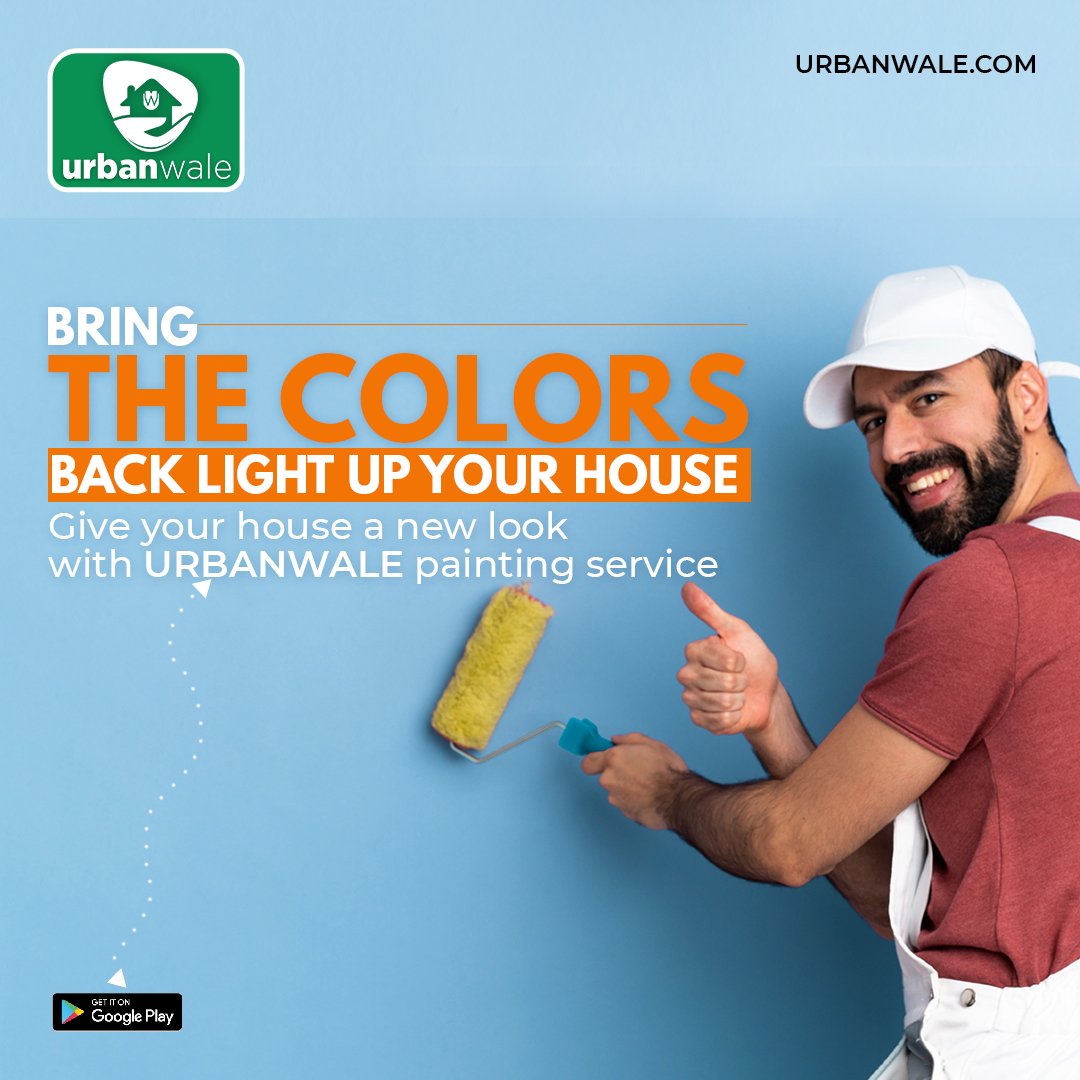 UrbanWale's tweet photo. Urbanwale budget–friendly professional painting services in your area.
Book Today !!
App: https://t.co/n0hTSzL6f2
Website: https://t.co/8jLPSKwsDY

#urbanwale #housepainting #commercialpainting #professionalpainters https://t.co/yFWWdts2Pt