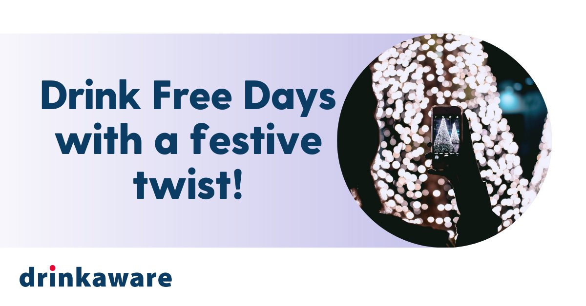 Drinkaware's tweet photo. Not drinking this month, or cutting back on alcohol over Christmas? 

Take a look at our seven fun festive ideas from us to inspire you on your drink-free days..

https://t.co/PtlucRsQvk https://t.co/jni7Qv9Urd