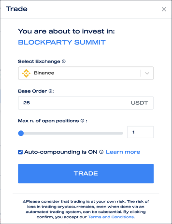 Mizar_com's tweet photo. 📢Auto-compunding is now LIVE on https://t.co/LSJ3pRhwXW! 

⚙️⏳The auto-compounding feature for DCA bots will automatically reinvest your profits back into the DCA bots to continue growing your portfolio without ever touching a thing. 

More info 👇
https://t.co/bjkqLL8yrI https://t.co/bhU9XOswC6