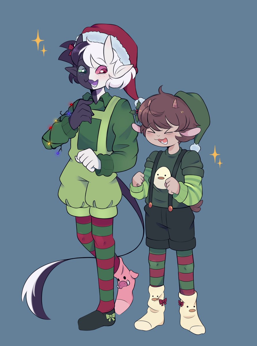 FafaMeow99's tweet photo. Little emerald elves✨
Outfit designs by @carrot_gardens 
#ranboofanart #tubbofanart #beeduofanart #mccfanart https://t.co/6CktD17Vd2