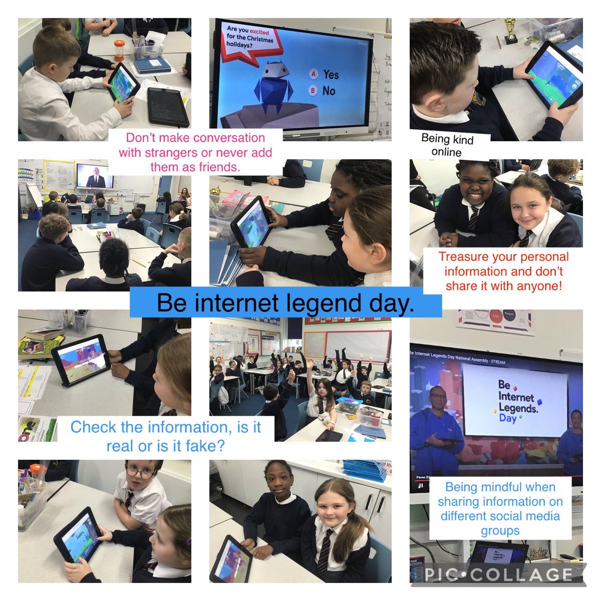 MRPAyear5b's tweet image. Be internet legend day. Discussing the importance of looking after our well-being whilst online. ⁦@mrpacomputing⁩