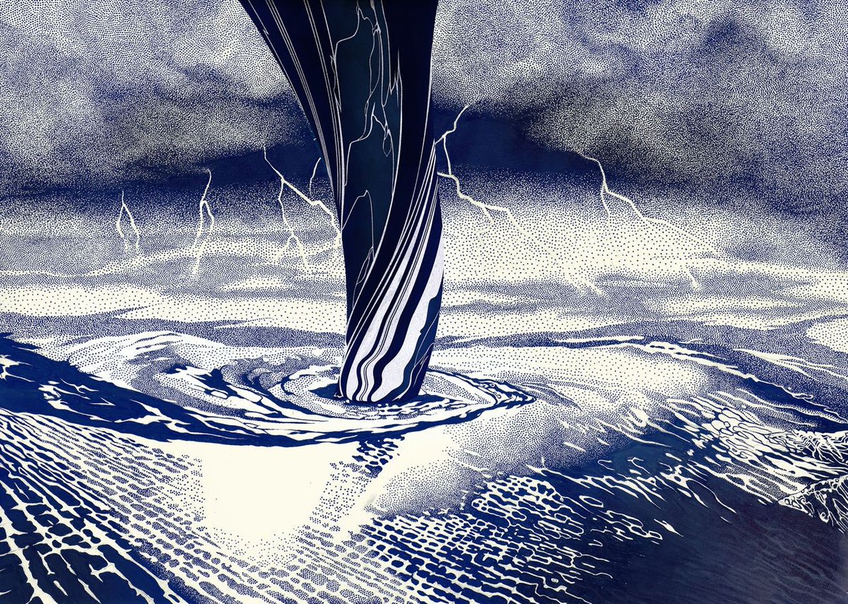 GabrielSMoses's tweet photo. OCEAN STUDY #1

a flood has to start somewhere, I guess. in my story, it was spouting from the ground in various corners of the world, I guess these whirlpools are part of it .. either way, I felt like drawing more oceanic phenomena other than just tidal waves https://t.co/CEkhXZz3uZ