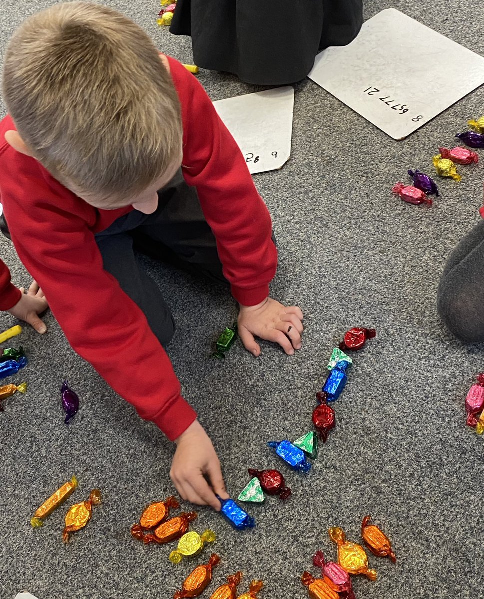 stdavidsrc2017's tweet photo. So much Maths from a Christmas tub of chocolate!๐ซ Counting, sorting, comparing, adding, making number bonds, making patterns and subtraction (without eating any!) to name just a few skills! #sdpsy1 #mathsrich #usingourskills https://t.co/ggE0rZCD3O