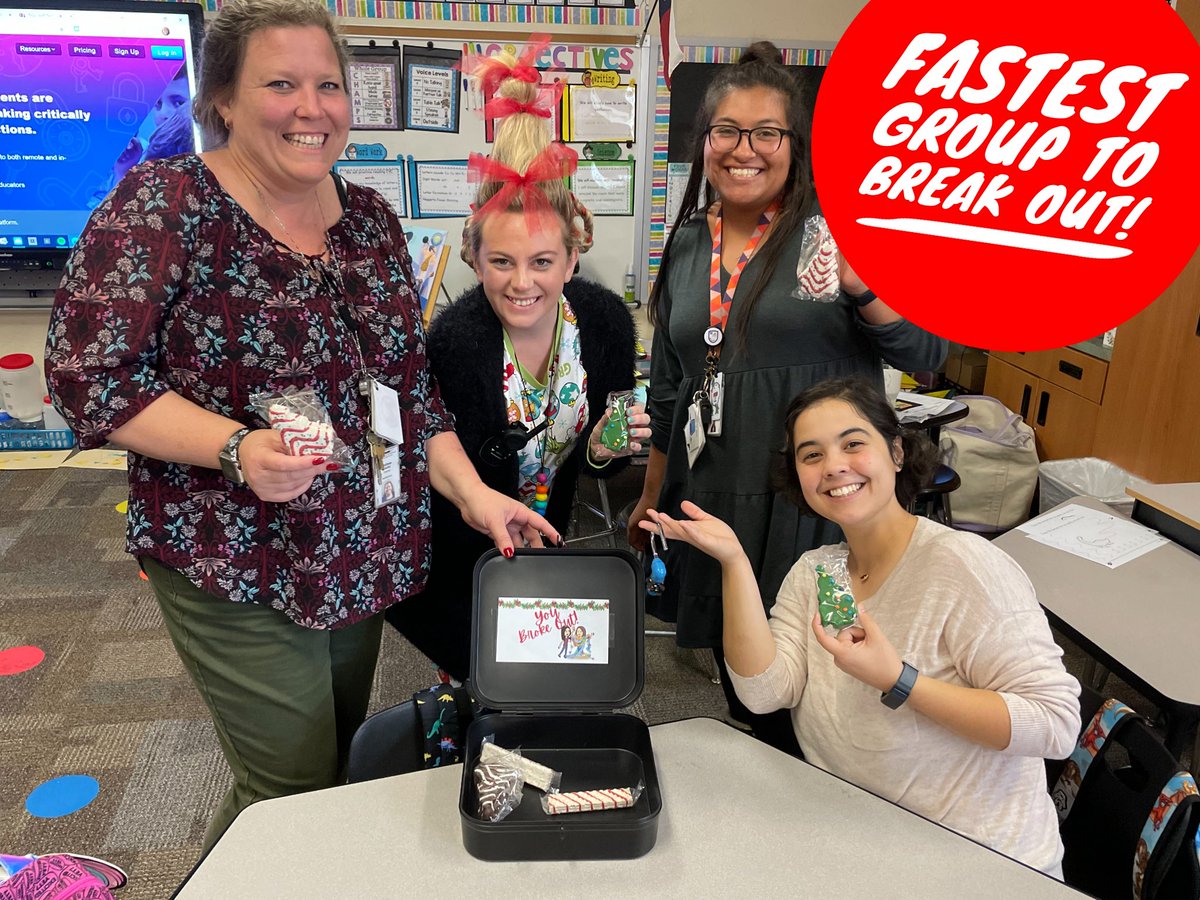 Quotes of the day- “This so much fun!” and “I can’t wait to use this with my kids!”

It was such a great day with the <a href="/NESBlazers/">Northbrook Blazers</a> teachers as they worked together, laughed a lot, and broke out of our 🎄🎁🎅🏼 <a href="/breakoutEDU/">Breakout EDU</a> challenge. #EMSproud