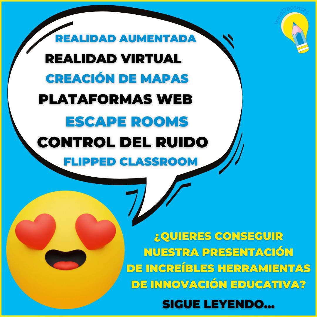 ❣️ Partiendo de nuestra experiencia en el aula, hemos diseñado una presentación Genially con una selección de increíbles herramientas para innovar en el aula con éxito.

1️⃣ Seguid a @innodocentes.
2️⃣ Dadle ❤️ a esta publicación.
3️⃣ Retwittea esto y escribe un comentario aquí.