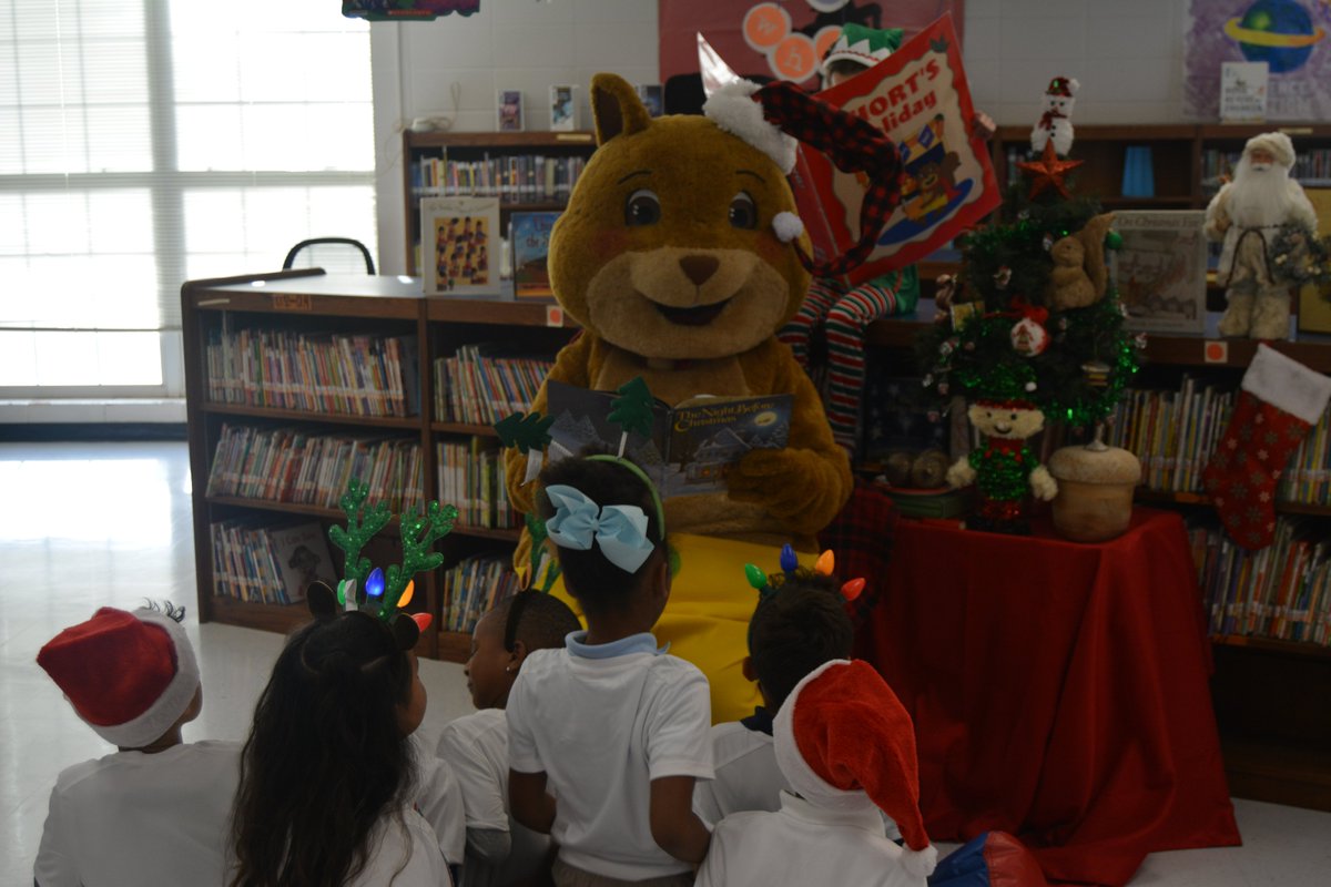 Troy Elementary School had a wonderful visit from Short the Squirrel.  Short is supporting the reading initiative and goes around to schools encouraging students to read.  First graders were excited to participate in story time with Short.  TES can't wait to do this again.