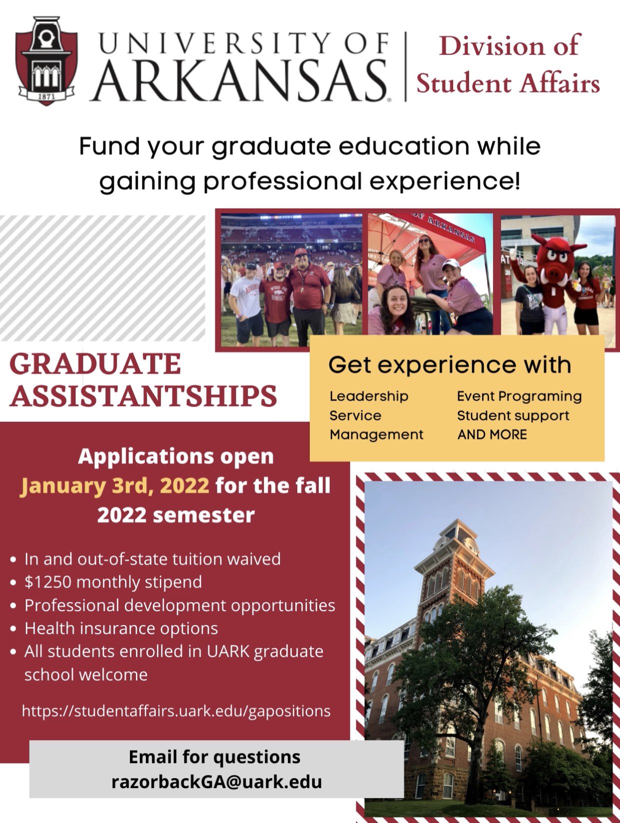 Uark Calendar 2022 Spring University Of Arkansas Higher Education Program (@Uarkhied) / Twitter