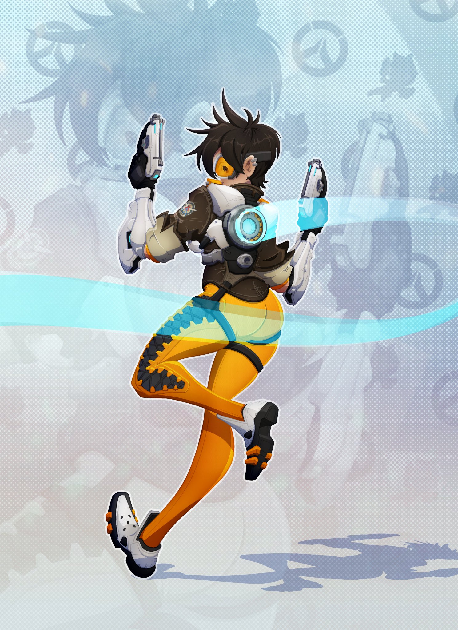 Tracer - Overwatch 2 21/31 #overwatch #overwatch2 #lesserafim #perfectnight  #tracer #lenaoxton #artistsoninstagram #arttrober2023