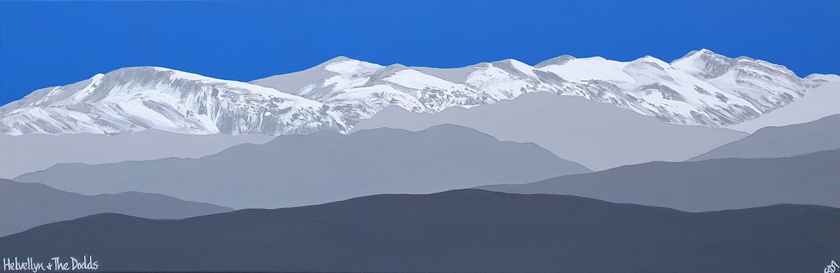 sammartinart's tweet photo. 'Helvellyn &amp; The Dodds' 36x12" Happy Thursday folks 🙂 #Helvellyn #greatdodd #watsonsdodd #stybarrowdodd #lakedistrict #landscapes #art #paintings #artforsale #Cumbria https://t.co/Fk4lTtd716