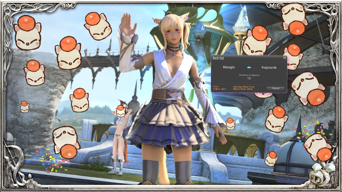 Ashala_rae's tweet photo. Day 2 of stranded at Limsa Lominsa on Moogle server. 💤
Do not be me. Do not world travel in search of cheap desynth mats.  !!
#FFXIV  #GPOSERS https://t.co/JPhEBJ5yfy