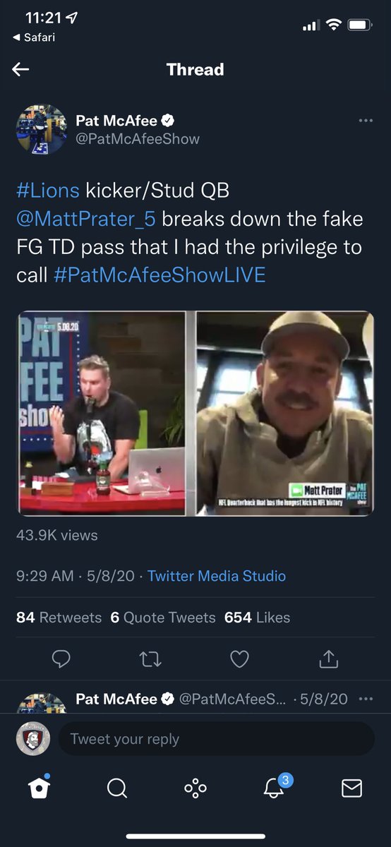 apcarrick's tweet photo. Started watching right around this @MattPrater_5 interview  #pmsfanduelfamily https://t.co/DAC9kT2tU1