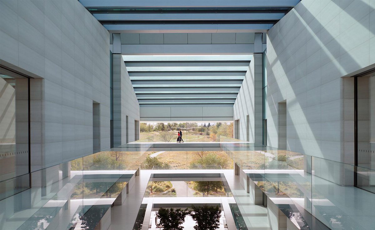 wallpapermag's tweet photo. Inside Apple Park: in this world exclusive, Wallpaper* was granted unprecedented access to the Apple Design Team. Designed by Foster + Partners, the campus opens onto a large park, planted with 9,000 trees. Read more: https://t.co/WhVhgLmLQe https://t.co/QV0shk8O9I