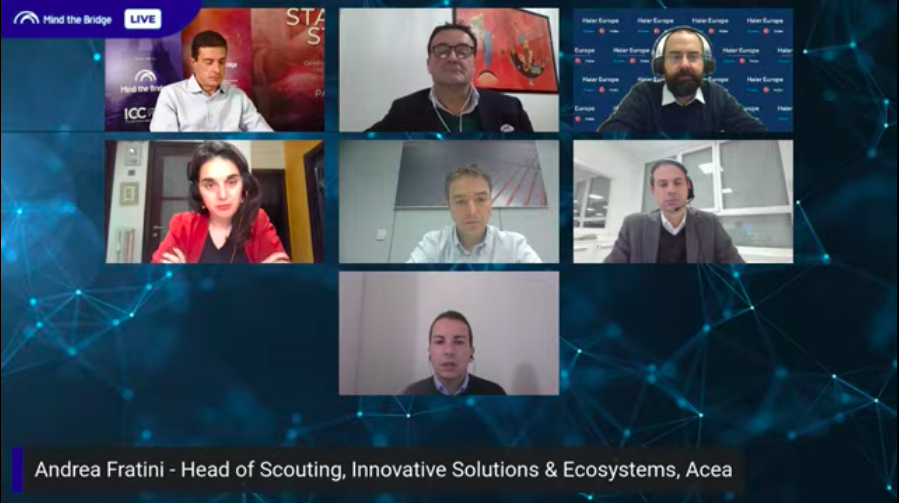 MindTheBridge's tweet photo. #SSUMMIT21 | 2nd panel of discussion w/our speakers:
• Javier González Báez, @ACCIONA_EN
• @AndreaFratiniAC, @AceaGruppo
• @silviafierro, @eni
• @AndreaContri, @Haier_HAVC
• Stefano Filippini, #LUVEGroup
• Attilio Somma, @Noovle_SpA @timwcap
🔴📹https://t.co/J1yNWtW4CA https://t.co/FpZQTP6ecH
