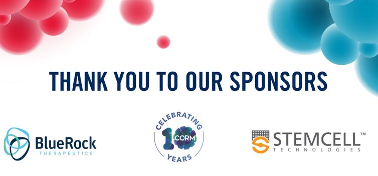 Poster award prizes at this year’s #MbDsymposium are sponsored by @CCRM_ca @BlueRockTx and @STEMCELLTech. Thanks for your support!