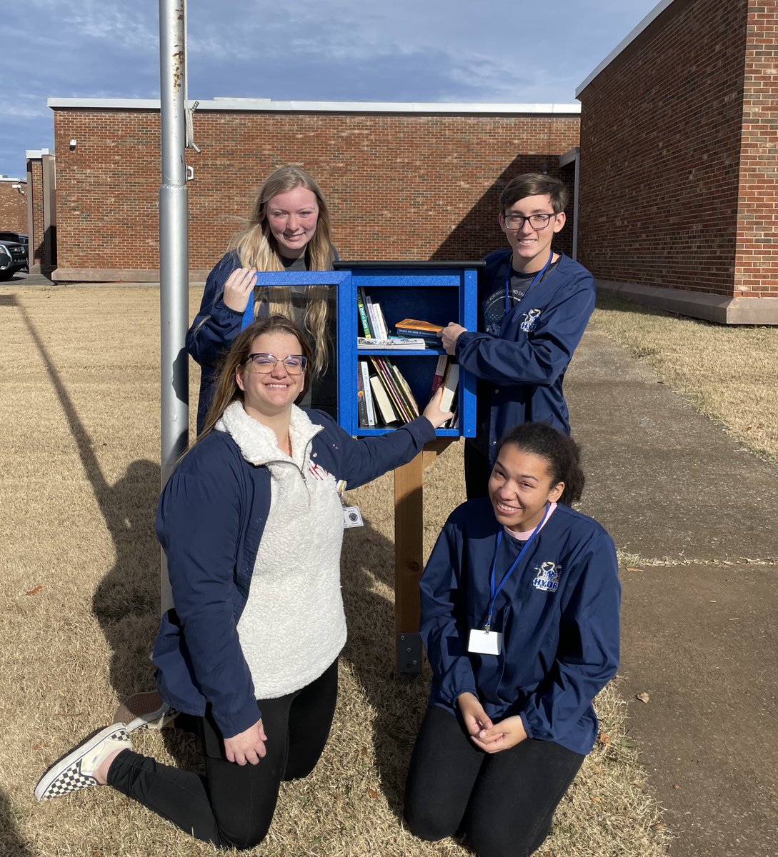 The @careertechcenter kicked off its <a href="/LtlFreeLibrary/">Little Free Library®</a> today! Students &amp; community members are invited to visit the officially registered library located in front of the school! Donations of books will be gratefully accepted at the Career Tech Center! #LittleFreeLibrary