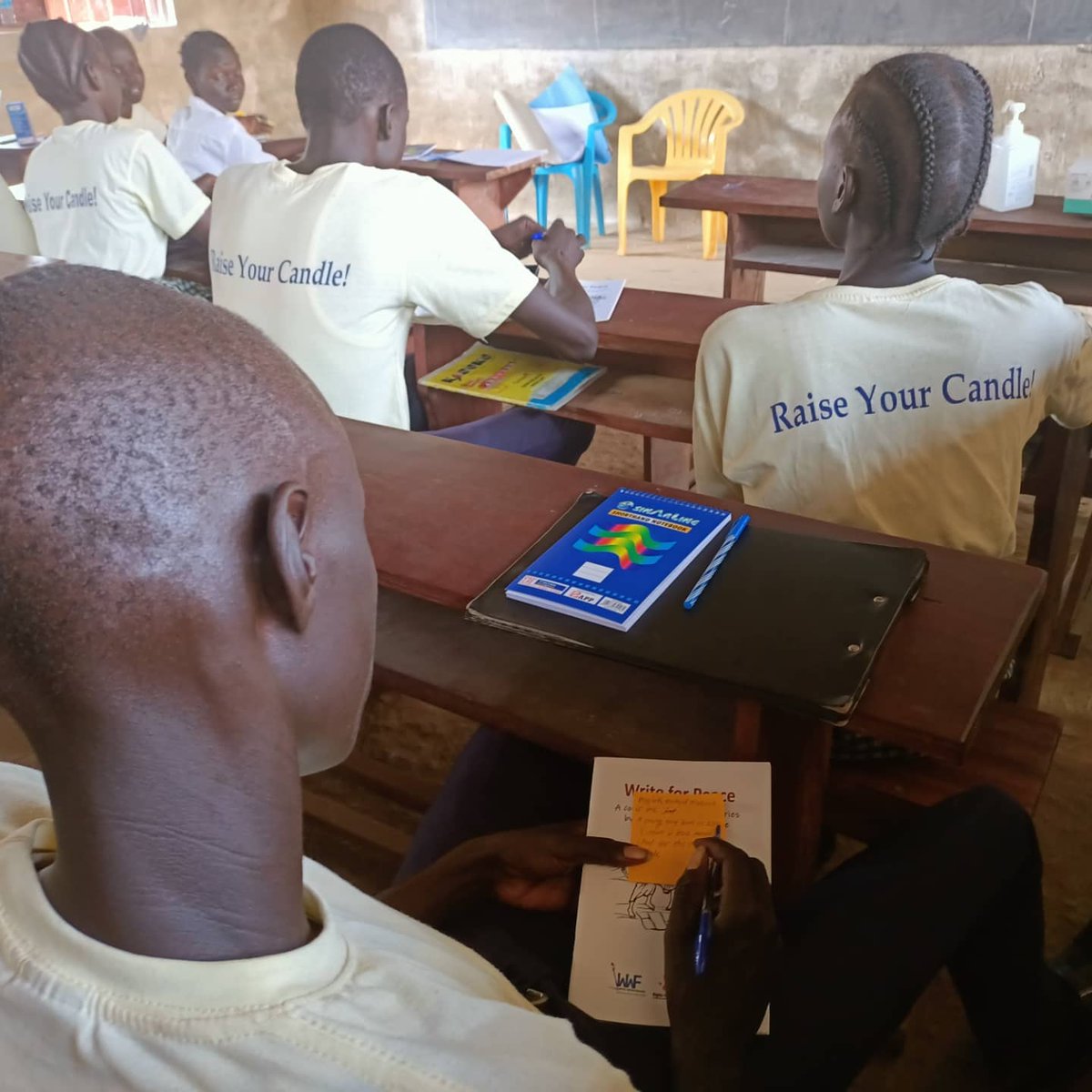 WritersWriting2's tweet photo. Day One 
Student Writing Competition 
Elite High School
@USAIDSouthSudan
@USAIDAfrica
@USAIDEastAfrica 

#SSOT https://t.co/P7BXXhSv8d