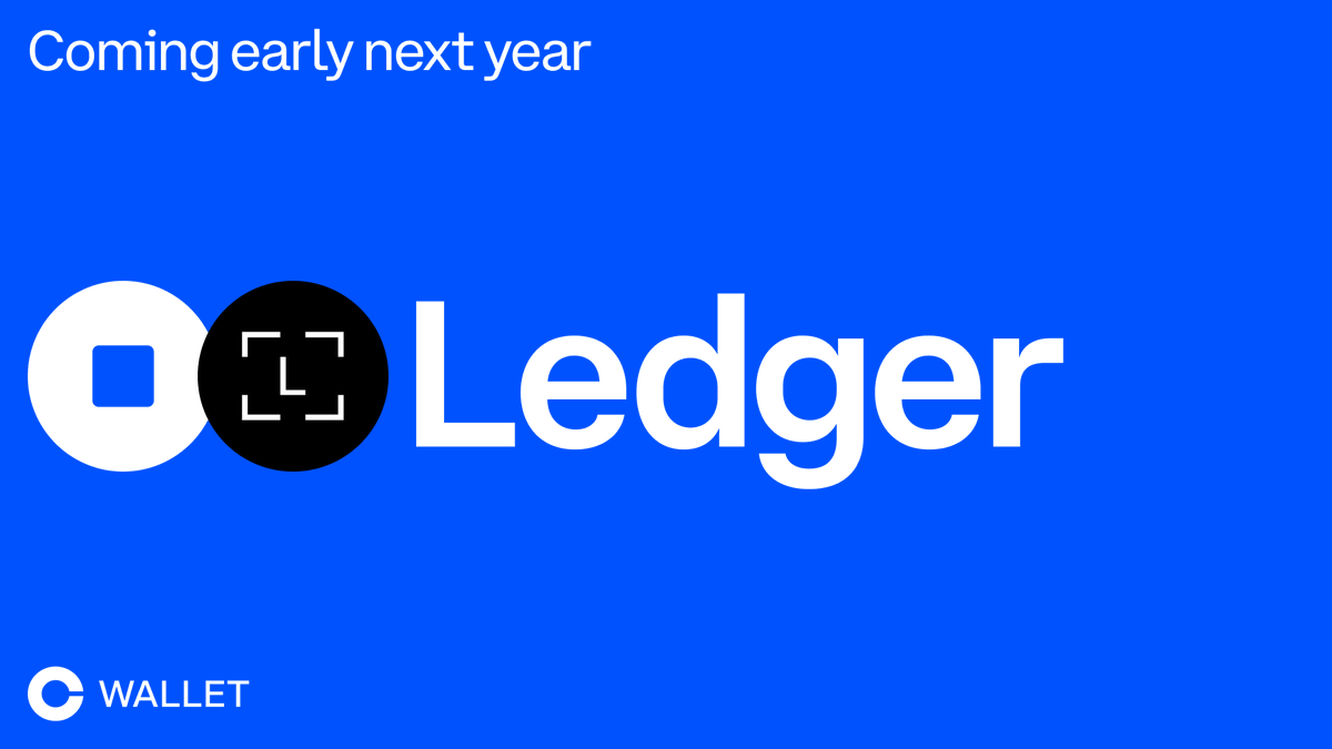 baseapp's tweet photo. 1/ We are partnering with @Ledger to build support for hardware wallets into Coinbase Wallet, making it easy for you to safely and securely take control of your crypto. https://t.co/n8Uk81Qhdl