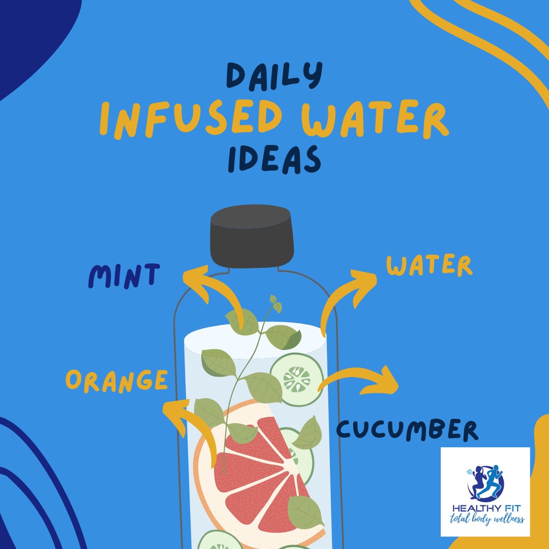 One tip for increasing your water intake : make it fun and flavored by infusing with fresh fruit, cucumber, or mint! 

#stayhydrated #drinkwater #hydrationtips
