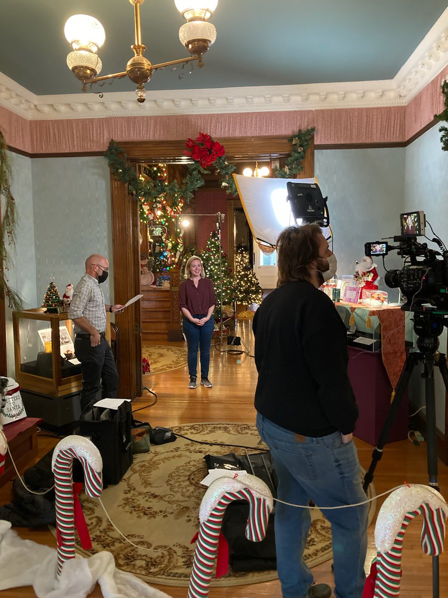 The film crew from Journey Indiana shot a segment in the Seiberling Mansion today. The HCHS will be featured in an upcoming episode. Go to ow.ly/yGXn50H7k39 for a first look.