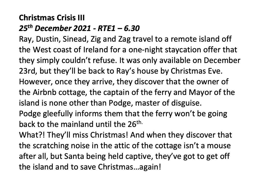 DoubleZCreative's tweet photo. The Den Christmas Special listing that could have been... but sadly, isn't. #FakeTVListing https://t.co/i5fEU5LqzK
