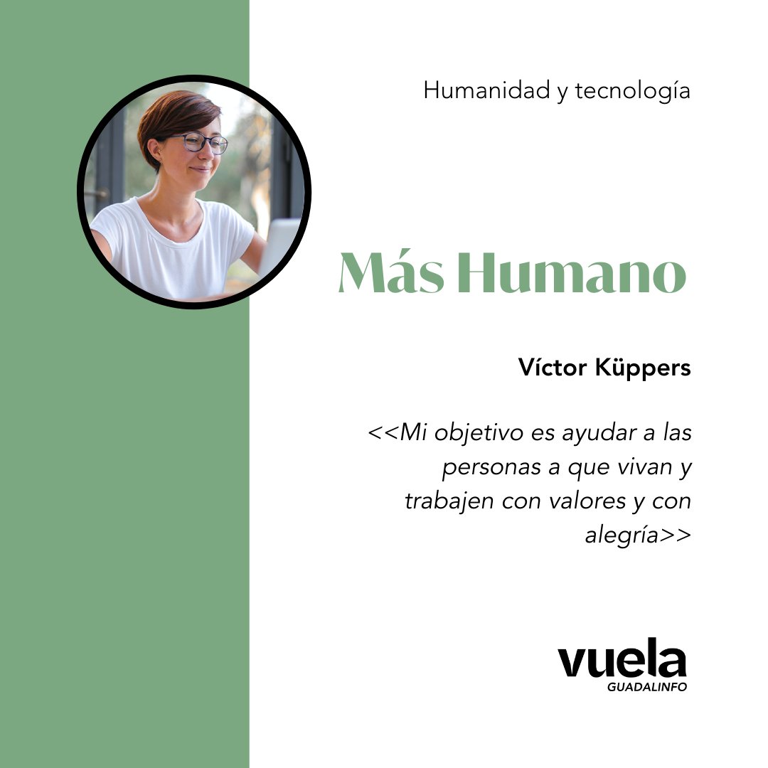 PuntosVuela's tweet photo. El lunes 14  #VuelaGuadalinfo21  arranca con un ponente que es pura pasión y motivación. Seguro que muchos conocéis a @vkuppers y su filosofía @vivirentusiasmo. Si quieres descubrir el lado más humano de la tecnología, ¡nos vemos on-line! 😉👉https://t.co/BLFqhruAZP https://t.co/xw5JGYVSVJ
